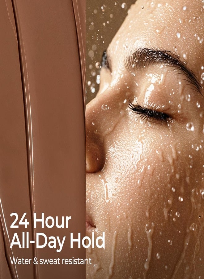 ساس ليدي جل الحواجب SACE LADY 24H Lock، جل حواجب مقاوم للماء بني اللون مع فرشاة مدمجة، مكياج عيون يدوم طويلاً بصبغة طبيعية للنساء (03 بني أسود) - Image 3